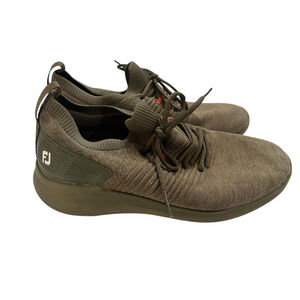 FootJoy FJ Flex XP Spikeless Golf Shoes Size 11.5 M Olive Green Outdoor Sports